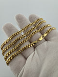 24” 14k Yellow Gold Cuban 5mm 13.9g
