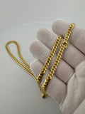 22” 10k Yellow Gold Cuban 5mm 39.32g