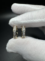 15mm 14k Yellow Gold 1ctw VS/VVS Lab Diamond Huggies 3.8g