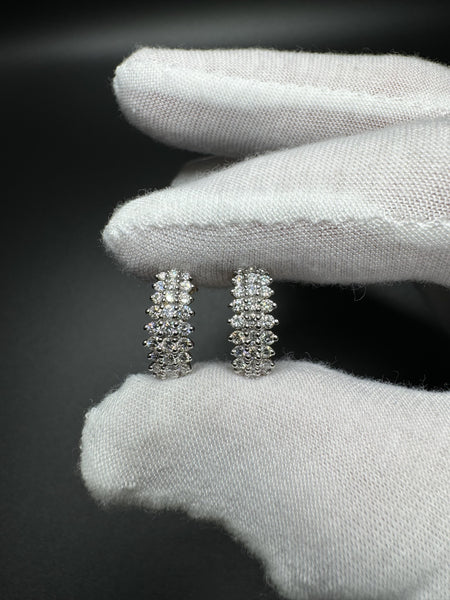 16mm 14k Yellow Gold 1/2ctw VS/VVS Lab Diamond J-Hoops 2.9g