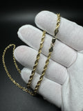 20” 14k Yellow Gold Rope 3mm 23.7g