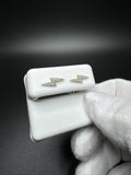 12mm 10k Yellow .15ctw Natural Diamond Lightning Bolt Studs .8g