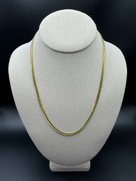 20” 14k Yellow Gold Cuban 4mm 24.63g