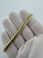 8.5” 14k Yellow Gold Cuban 6mm 24.3g
