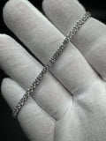 7.5” Silver 5ctw VS/VVS Lab Diamond Tennis Bracelet 6.3g