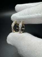 15mm 14k Yellow Gold 1ctw VS/VVS Lab Diamond Huggies 3.8g