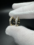 15mm 14k Yellow Gold 1ctw VS/VVS Lab Diamond Huggies 3.8g