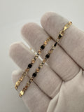 16” 14k Gold Tri-color Fancy Valentino Link 3mm 3.93g