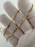 18” 14k Yellow Gold Box Chain 1.7mm 9.7g