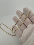 18” 14k Yellow Gold Box Chain 1.7mm 9.7g