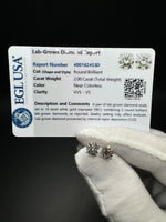 14k White Gold 2ctw Fully Certified EGL Lab Diamond Studs