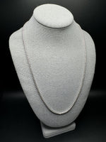 24” 14k White Gold Ice Chain 3mm 16.4g