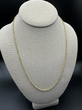 22” 14k Yellow Gold Rope 2.5mm 10.75g