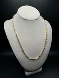 22” 14k Yellow Gold Rope 3.5mm 25.8g