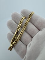 8.5” 14k Yellow Gold Cuban 6mm 24.3g