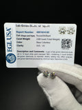 14k White Gold 2ctw Fully Certified EGL Lab Diamond Studs