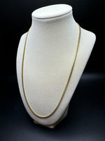 22” 14k Yellow Gold Cuban 3mm 16.9g