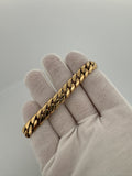 8” 14k Yellow Gold Cuban Link 10mm 64.6g