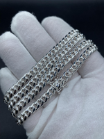 6mm Silver Cuban chains/ bracelets