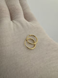 12mm 14k Yellow Gold Huggies .4g