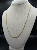 22" 14k Yellow Gold Cuban 3mm 15.2g