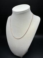 16” 14k Rose Gold Paperclip Chain 2mm 3.5g