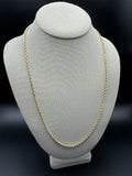 24” 14k Yellow Gold Rope 2.5mm 6.6g