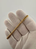 7.5” 14k Yellow Gold Cuban 4.5mm 4.31g