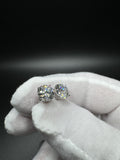 14k White Gold 4ctw D VVS2 Lab Diamond Studs EGL Certified 1.7g