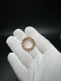 Size 9 10k Yellow Gold Cuban Ring 10mm 14.05g