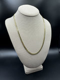 22” 14k Yellow Gold Flat Curb 4.5mm 17.14g