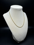 16" 10k Yellow Gold Cuban 2.5mm 7.7g