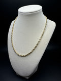 18” 10k Yellow Gold Rope 4mm 19.3g