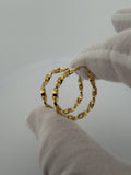 30mm 18K yellow gold twisted hoop earrings, 3.0g – Ott Family Jewelry (3)