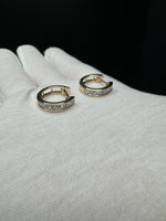 15mm 14k Yellow Gold 1ctw VS/VVS Lab Diamond Huggies 3.8g