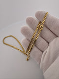 18” 14k Yellow Gold Cuban 4mm 22.33g