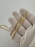 20” 10k Yellow Gold Cuban 3mm 13.4g