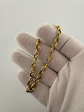7.5” 14k Yellow Gold Fancy Paperclip 6mm 4.7g