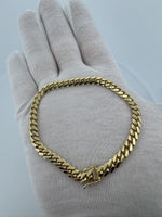 8.5” 14k Yellow Gold Cuban 6mm 24.3g