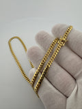 20” 14k Yellow Gold Cuban 4mm 24.96g