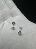 14k White Gold 2ctw Fully Certified EGL Lab Diamond Studs