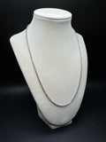 20” 14k White Gold Rope 2.5mm 8.2g