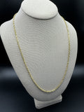 24” 10k Yellow Gold Rope 2.5mm 10.6g