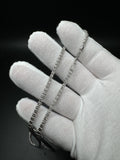 24” 14k White Gold Ice Chain 3mm 16.4g
