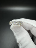Size 7 14k Yellow Gold 2.5ctw E-F VS1 Oval Lab Diamond 5 Stone Ring 4.1g