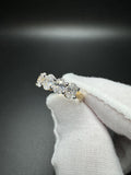 Size 7 14k Yellow Gold 2.5ctw E-F VS1 Oval Lab Diamond 5 Stone Ring 4.1g