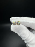 14k Yellow Gold 3ctw Fully Certified with EGL Paperwork Lab Diamond Studs