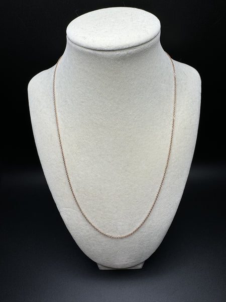 20” 14k Rose Gold Heavy Link 1.3mm 2.4g