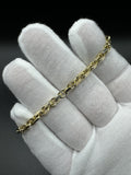 7.25” 14k Yellow Gold Herme$ Bracelet 4.5mm 13.0g