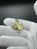1.25” 10k Yellow Gold Texas Pendant 5.4mm Bail 3.63g